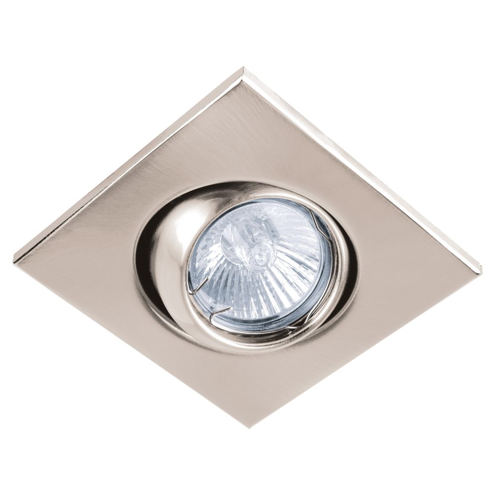Luminario cuadrado Volteck Lait satín spot esférico lámpara no incluida Mod. EMP-118S